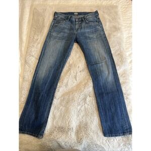 Citizens of Humanity Jeans Blue Denim Daisy Relaxed Tapered Leg Size 25‎